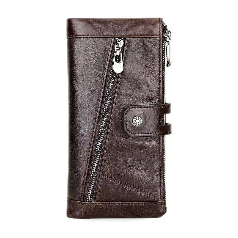 Contacts dlhá kožená peňaženka Varan Hnedá 65230339