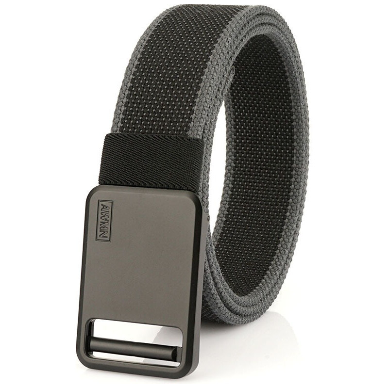 Lifestyle Nylonový opasok s kovovou prackou Košen Šedý 65230352