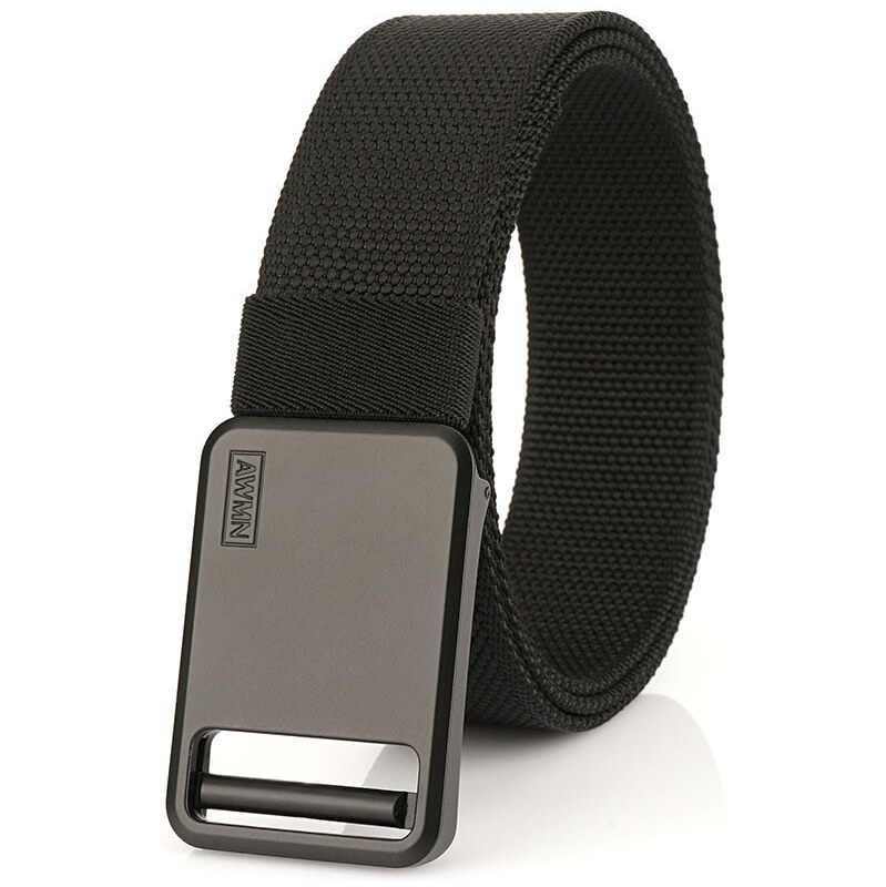 Lifestyle Nylonový opasok s kovovou prackou Košen Černý 65230349