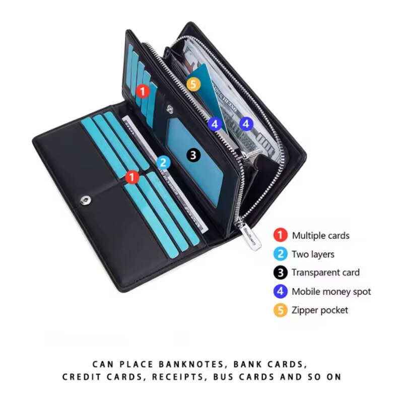 Baellerry dlhá peňaženka s pútkom Carter Čierna