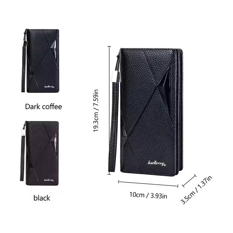 Baellerry dlhá peňaženka s pútkom Carter Čierna