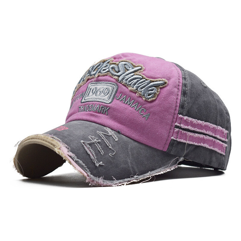 EDIKO Bavlnená Šiltovka RockShanle JAMAICA Ružová 65230430