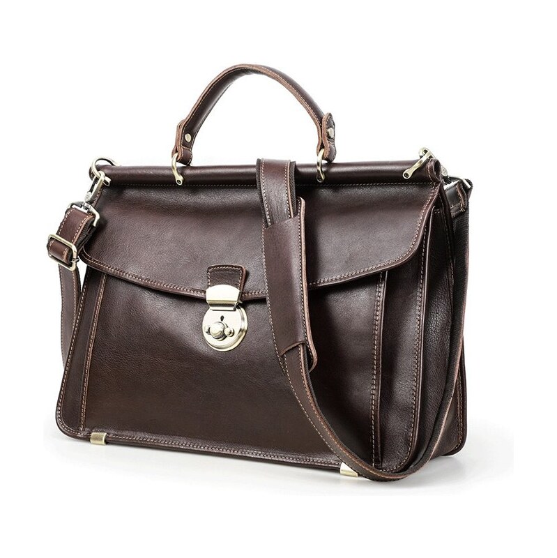 Contacts pánska kožená aktovka Lemaire 15L 65230441