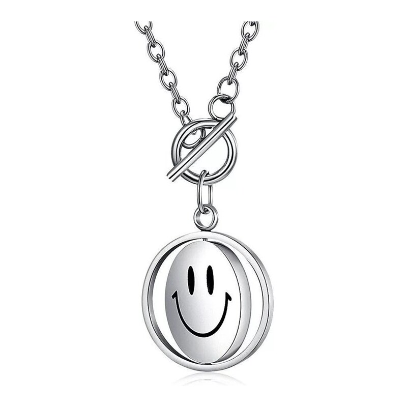 Impress Jewelry Náhrdelník z chirurgickej ocele so smajlíkom 65230445