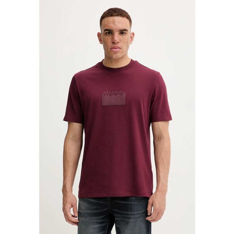Bavlnené tričko HUGO Delastio 65234016