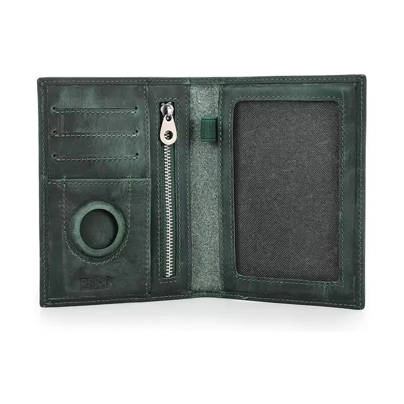 Contacts kožené puzdro na pas a doklady Rapp Zelené 65230451