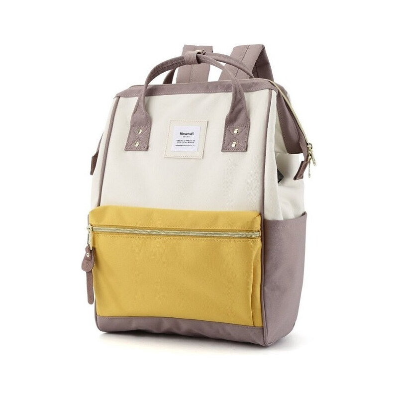 Himawari batoh s USB port Apaté Hnedo-žltý 19L 65230459