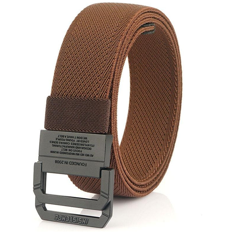 Lifestyle Nylonový opasok s kovovou prackou Hanovre Hnedý 65230489