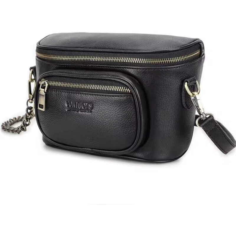 Contacts dámska kožená kabelka Valence Čierna 65230484