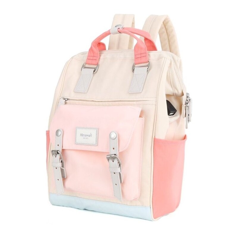 Himawari dievčenský batoh s USB Fiorelle Ružový 19L 65230502