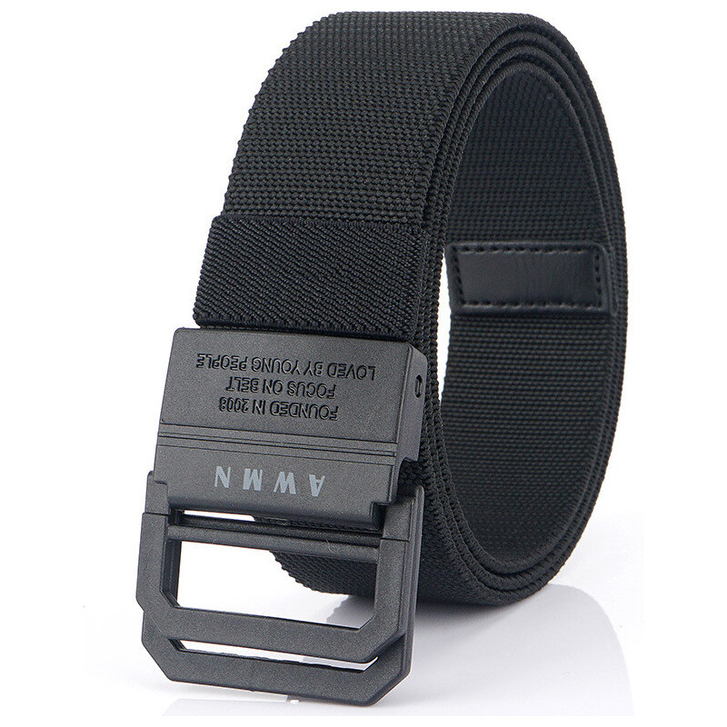 Lifestyle AWMN nylonový opasok s plastovou prackou Hanovre Čierny 65230520