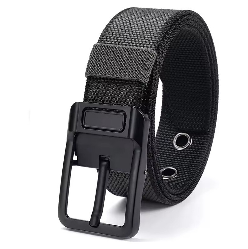 Lifestyle Nylonový opasok s kovovou prackou Rampon Čierny 65230516