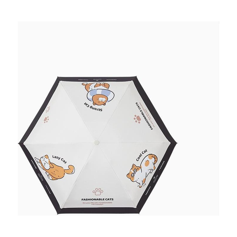 Carla Detský skladací dáždnik s mačičkami Čierny 65230528