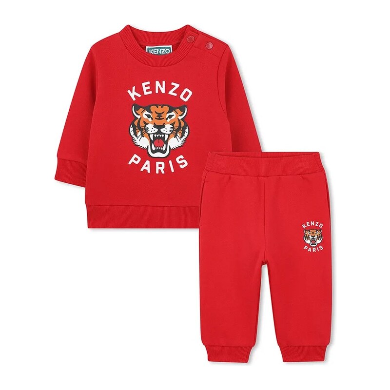 Detská bavlnená tepláková súprava Kenzo Kids 65238448
