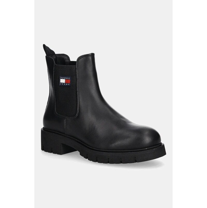 Topánky chelsea Tommy Jeans TJW CHELSEA LEATHER BOOT 65238436