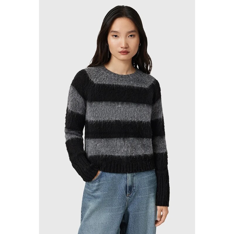 Sveter s prímesou vlny AllSaints LOU 65238410