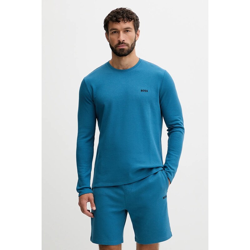 Tričko s dlhým rukávom BOSS Waffle LS-Shirt 65234791