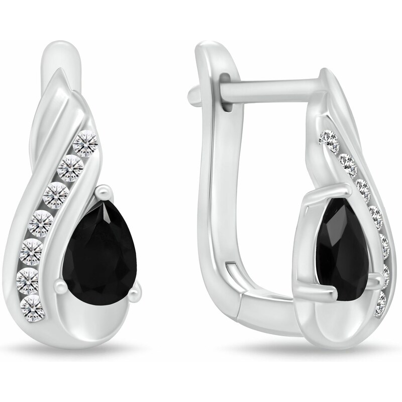 Brilio Silver Visiace strieborné náušnice s kubickými zirkónmi 66594309