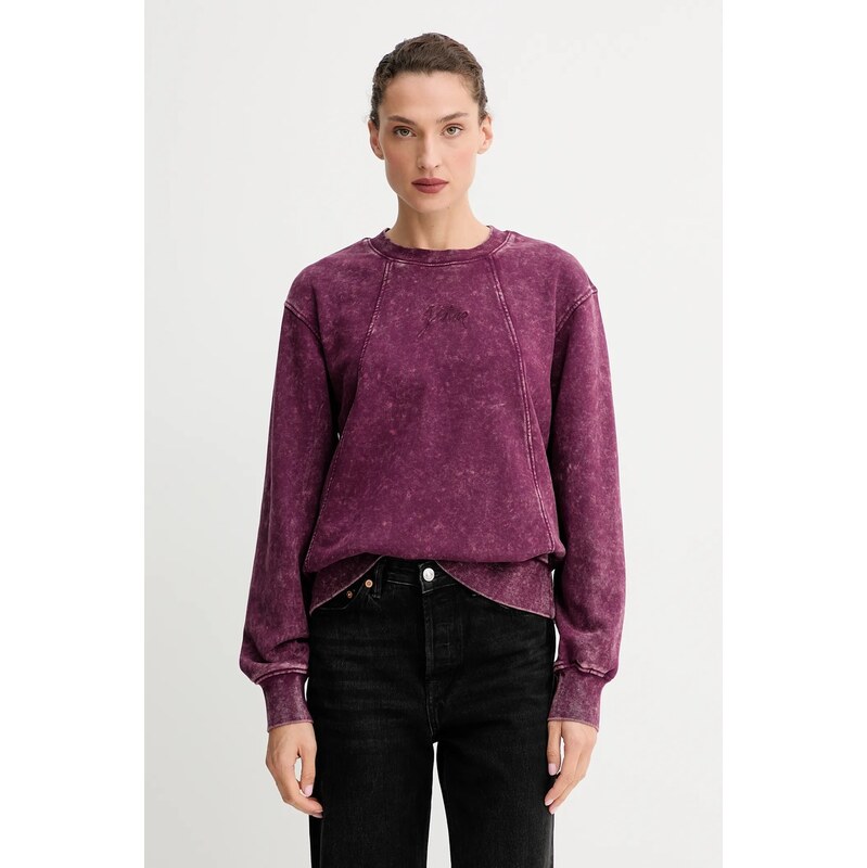 Bavlnená mikina G-Star Washed a line script 65235576