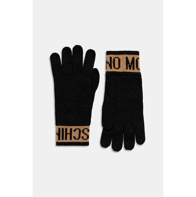 Rukavice s prímesou vlny Moschino 65235580