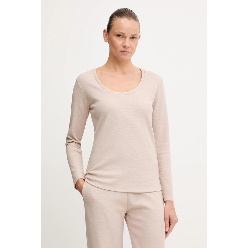 Tričko s dlhým rukávom BOSS Waffle_LS-Shirt CN 66514129