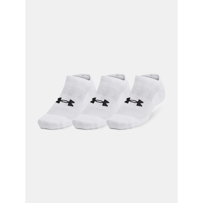 Unisex socks Under Armour Unisex UA TC 3pk No Show-WHT - unisex 65278151