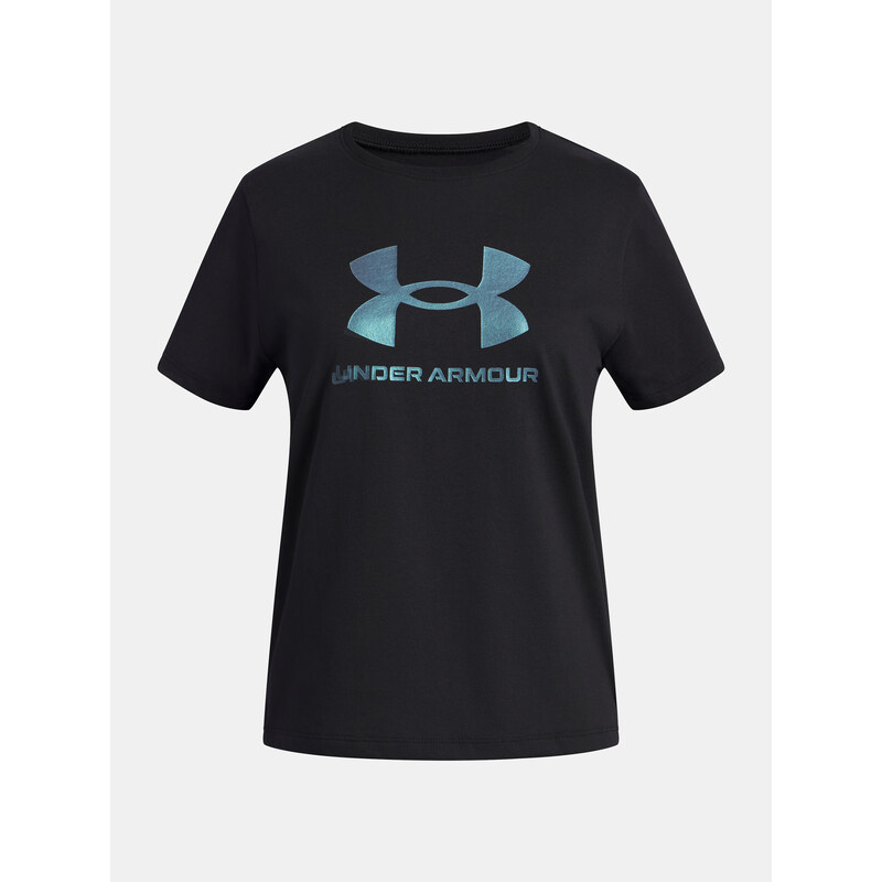 E-shop Girls T-shirt Under Armour UA G Rival Shimmer SS-BLK - Girls