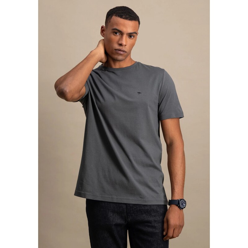 Pánske tmavosivé bavlnené tričko FYNCH-HATTON 65236518