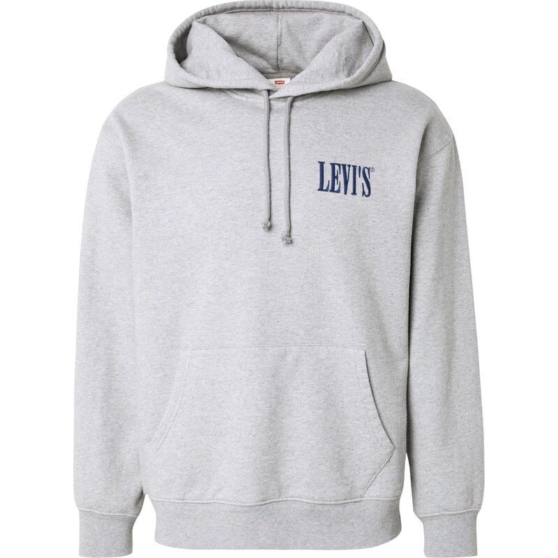 LEVIS Mikina Relaxed Graphic Hoodie námornícka modrá / sivá 65237543