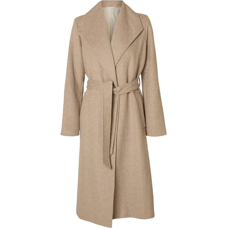 SELECTED Prechodný kabát SLFROSA tmelová 65237783