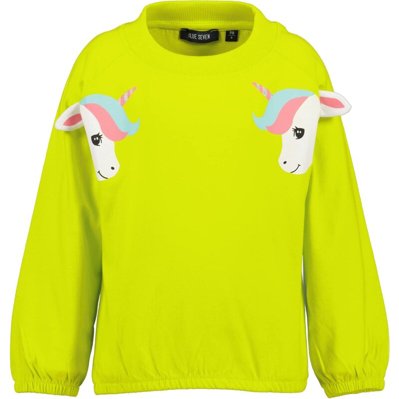 BLUE SEVEN Mikina svetlomodrá / limetková / svetloružová / biela 65878336