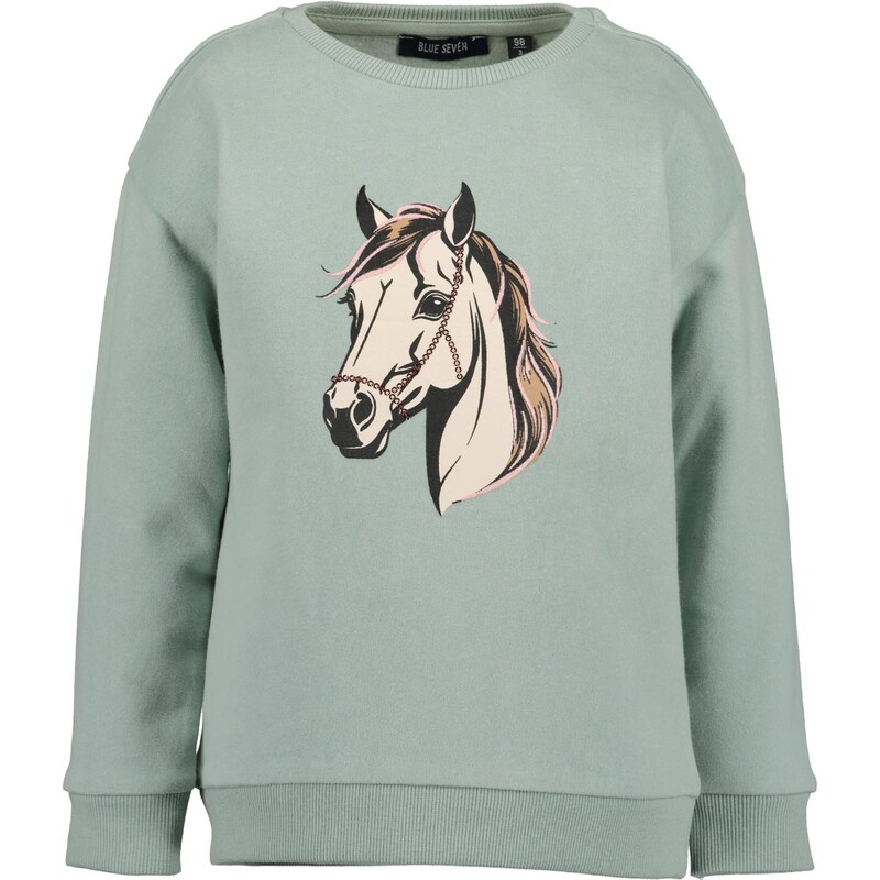 BLUE SEVEN Mikina nebielená / brokátová / pastelovo zelená / čierna 65878542