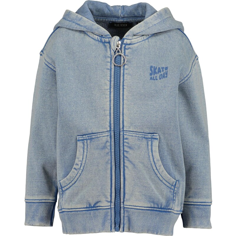 BLUE SEVEN Tepláková bunda modrá denim 65878596