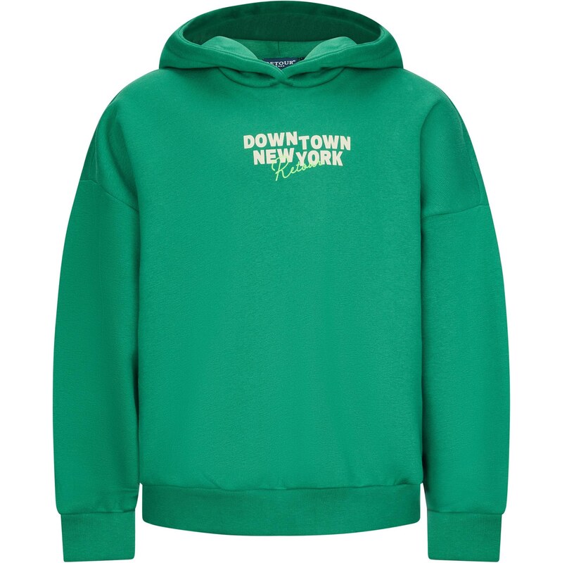 Retour Jeans Mikina Romy zelená / trávovo zelená / šedobiela 65890811