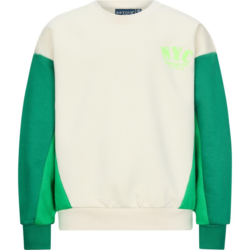 Retour Jeans Mikina Kikki svetlobéžová / zelená / trávovo zelená 65890816