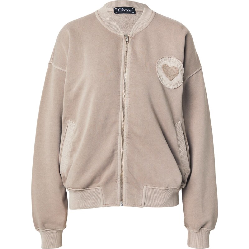 Grace Tepláková bunda sivobéžová / svetlosivá 65662822