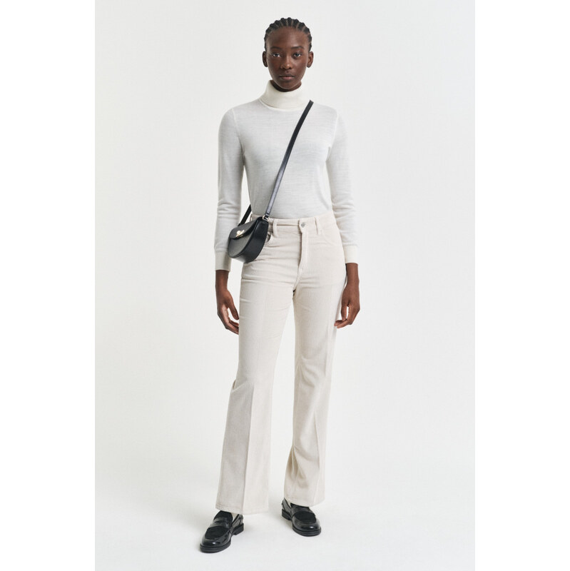 DŽÍNSY GANT CORDUROY FLARE JEANS PUTTY 65237282