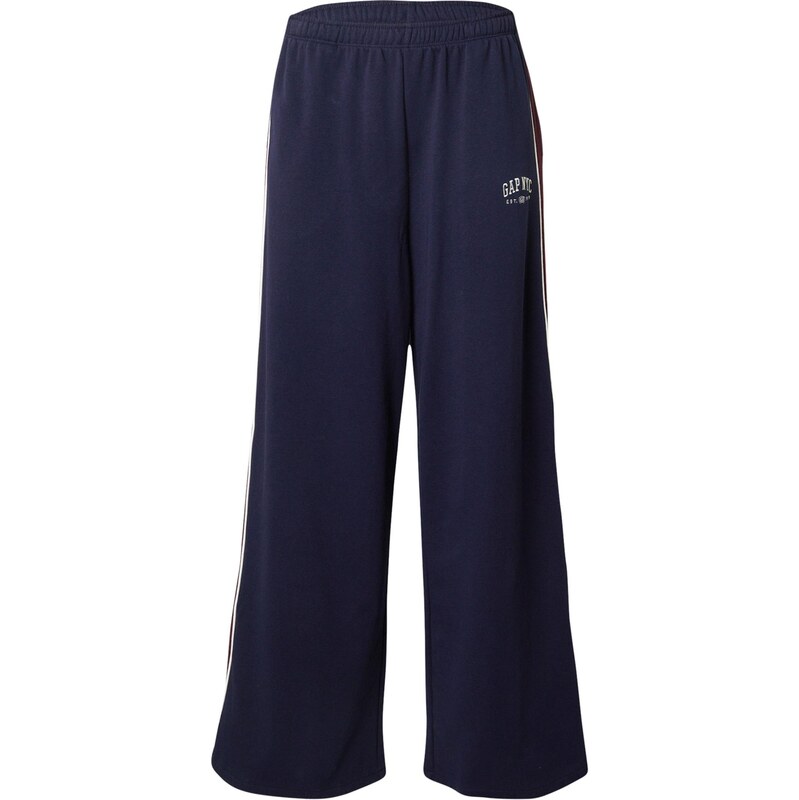 GAP Nohavice námornícka modrá / vínovo červená / biela 65993253