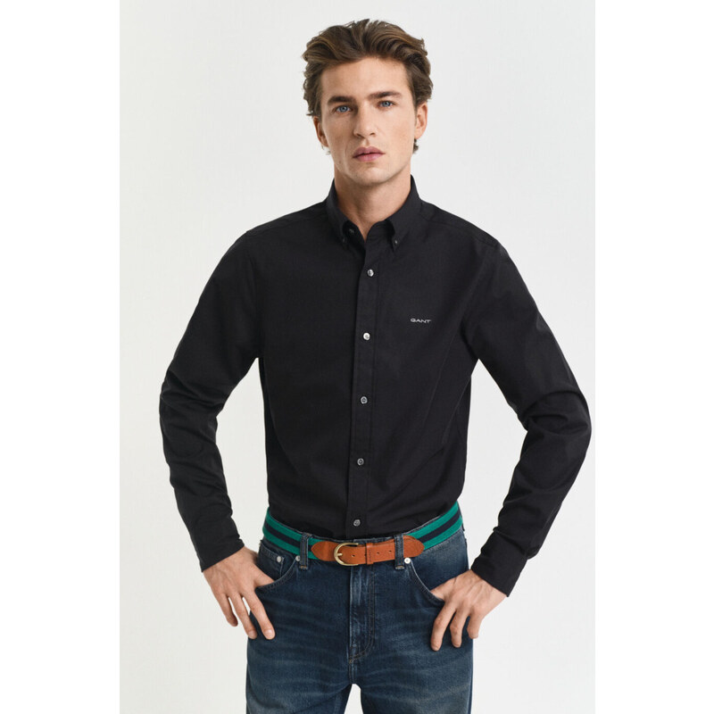 KOŠEĽA GANT SLIM PINPOINT OXFORD SHIRT BLACK 64944386