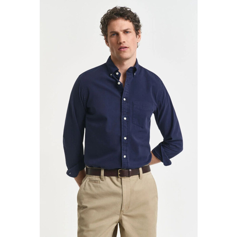 KOŠEĽA GANT REG GMNT DYED TWILL SHIRT EVENING BLUE 65051935