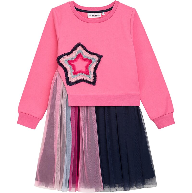 Danamade Šaty námornícka modrá / svetlomodrá / ružová / ružová 66057150