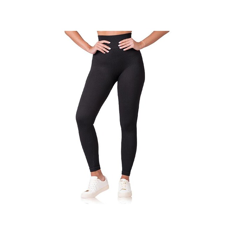 Bellinda RELAX & GO RIB OPTIC LEGGINGS - Dámske módne legíny - čierna 65238833