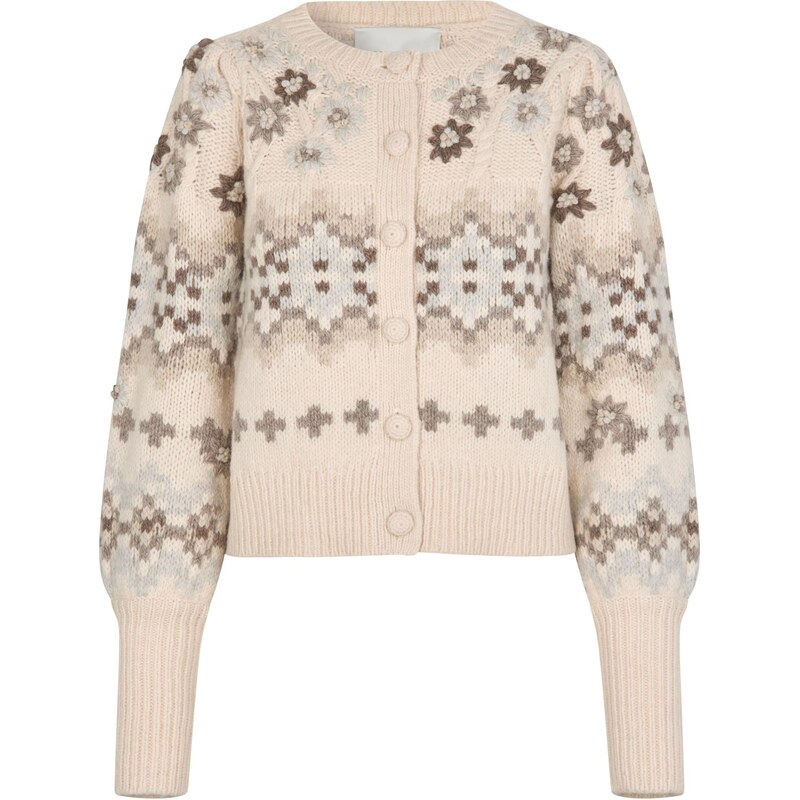 Dea Kudibal Kardigán Livadea béžová / krémová / svetlomodrá / hnedá 65886553