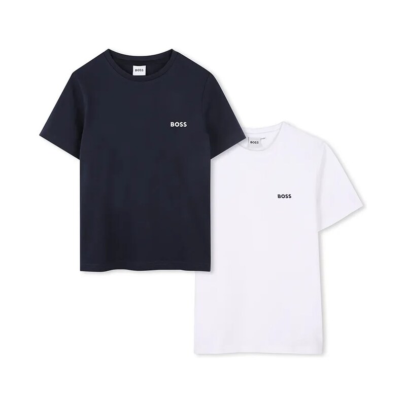 Detské bavlnené tričko BOSS 2-pak 65238383