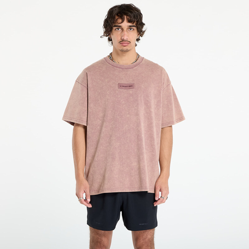 Tričko Under Armour Project Rock Hwt OS Tee Maroon L 65240017