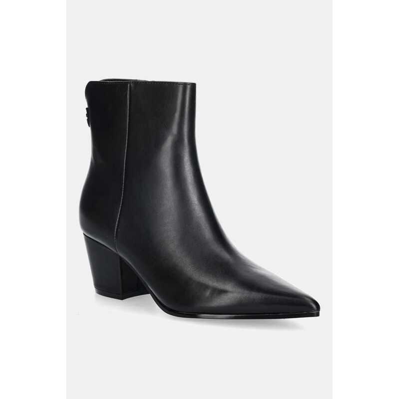 Kožené členkové topánky Guess HALISA 65252382