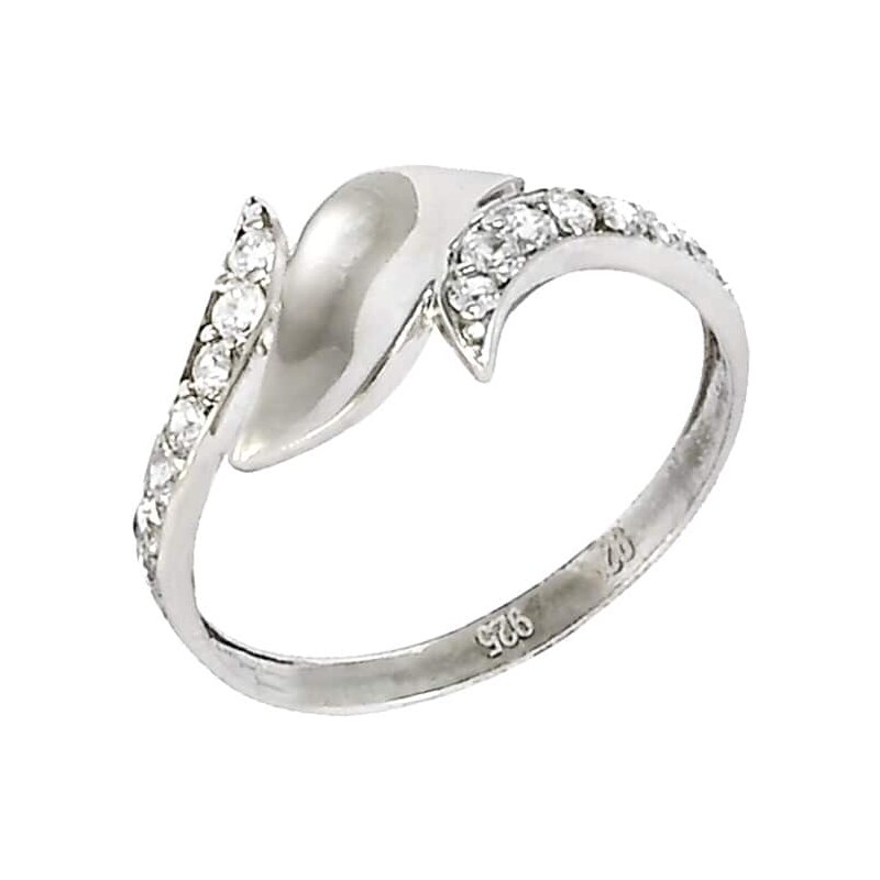 Strieborný prsteň Glare 1040 65244094