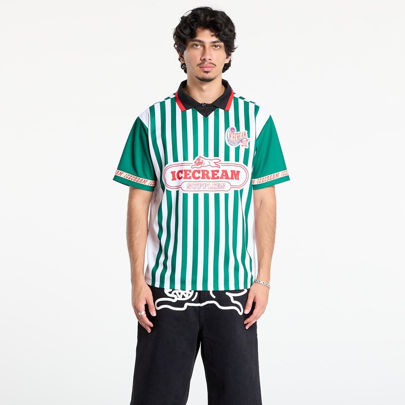 Dres Billionaire Boys Club Icecream Striped Football Shirt Green L 65245052