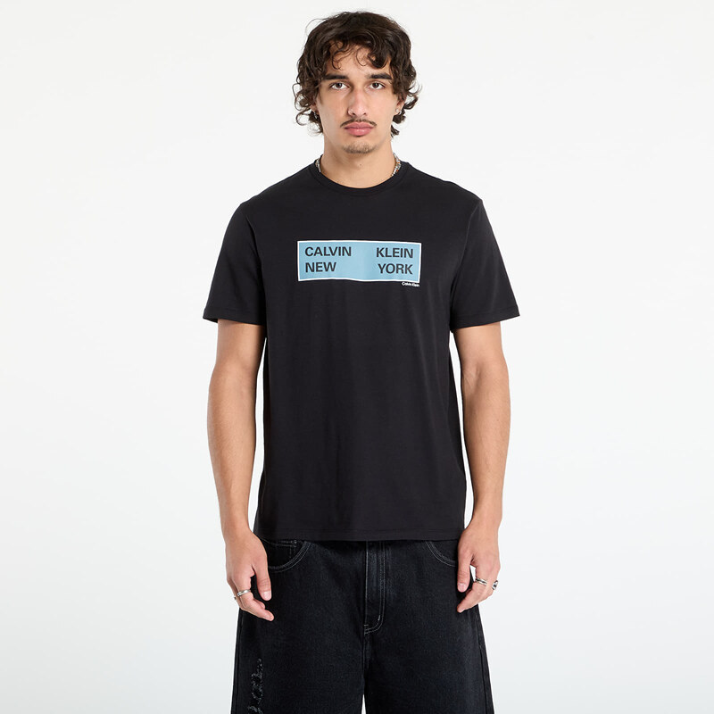Tričko Calvin Klein Jeans SS CK NY Box Graphic Tee Black S 65245037