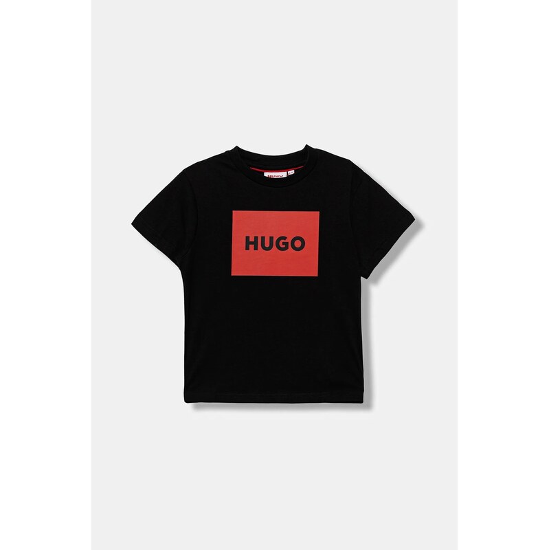 Detské bavlnené tričko HUGO 65245736